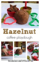 easy hazelnut coffee playdough recipe