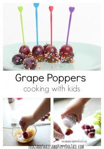 grape popper cooking with kids