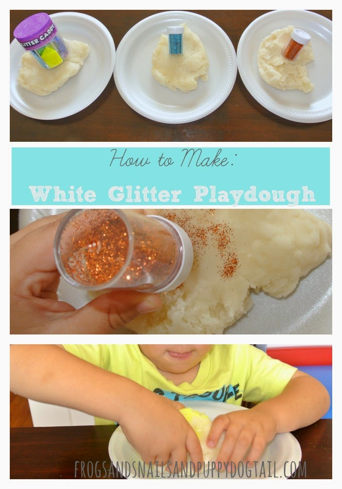 How to Make: White Glitter Playdough Recipe - FSPDT