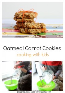 OAtmeal caroot cookies cooking with kids